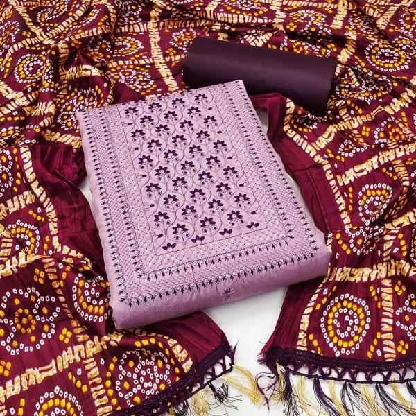 TCNX  Zora silkExclusive Designer Bandhani collection Dress Material